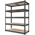 REIBII 2000LBS Garage Shelving Heavy Duty Storage Shelves 72" H Metal Shelving for Garage Shelves Adjustable Metal Shelf for Basement Pantry 35.5" W X 72" H X 15.8" D, Utility Shelves