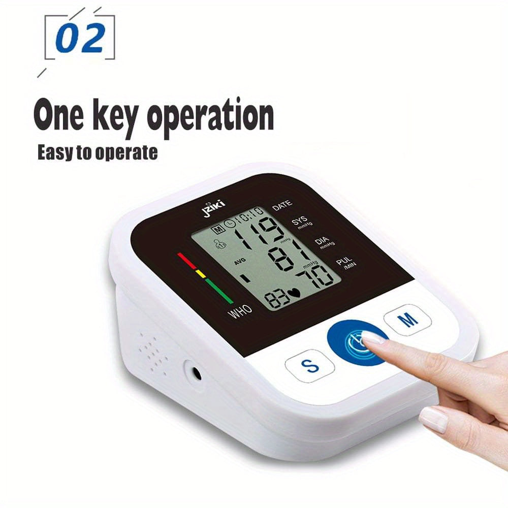 Automatic Upper Arm Blood Pressure Monitor with Smart Voice Broadcast, 2 Users, 99 Memory Storage, USB/ Battery Powered, Ideal for Pregnancy and Family Use, Nurse Accessories | Modern Health Monitor | Durable Medical Device