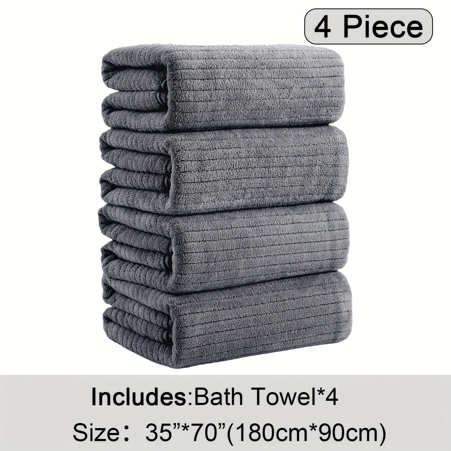Extra Large Bath Towel Set 35x70in – Super Absorbent Quick-Dry Soft Towels for Gym, Hotel & Home | Vibrant Colours, Contemporary Style | 2-Pack & 4-Pack Options | Perfect Gift | ShopVora CA