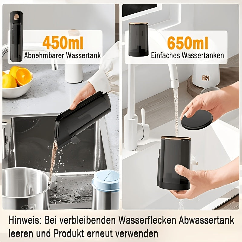 Vacuum Cleaner, 70Kpa High Suction Lightweight Handheld Vacuum, Wet & Dry 2-In-1 Vacuum Mop, All-In-One Smart Washing And Mopping Machine with Self-Cleaning Function, Ideal for Wood Floors, Carpets, And Pet Hair