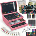 175pcs Deluxe Art Set in Wooden Case with 2 Drawing Pads, Crayons & Colored Pencils - Professional Art Kit for Kids, Teens, Adults & Artists, Girls Ages 8-12 Gift