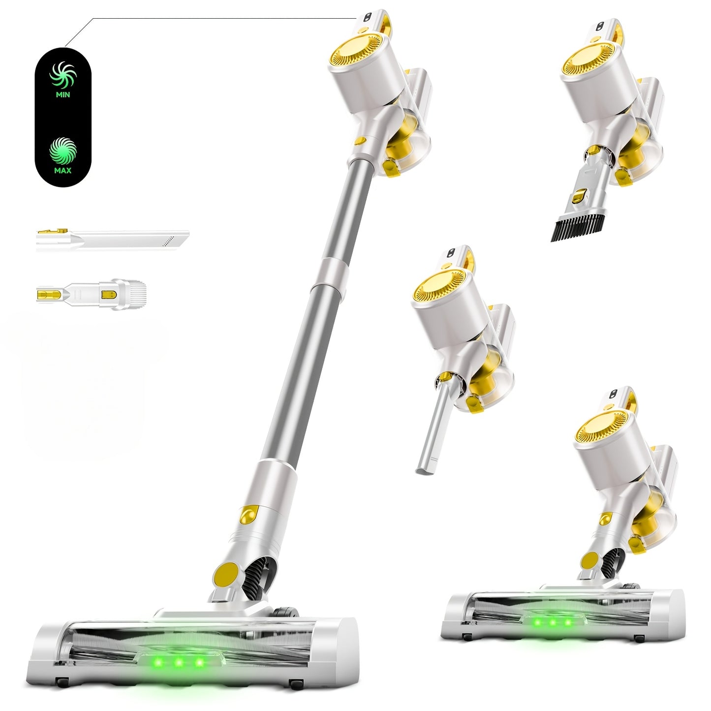 Low Noise Cordless Vacuum Cleaner 70Kpa – Lightweight Portable Handheld Stick Vacuum, Hard Floor Carpet Pet Hair, Corded & Cordless, Powerful Suction Home Vacuum | ShopVora CA