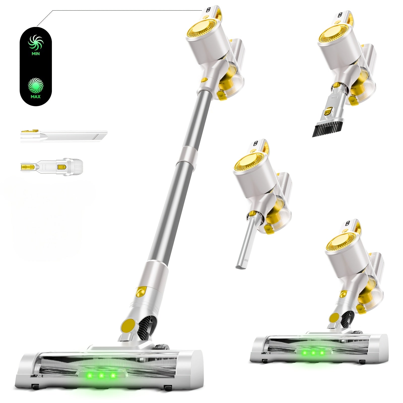 Low Noise Cordless Vacuum Cleaner 70Kpa – Lightweight Portable Handheld Stick Vacuum, Hard Floor Carpet Pet Hair, Corded & Cordless, Powerful Suction Home Vacuum | ShopVora CA