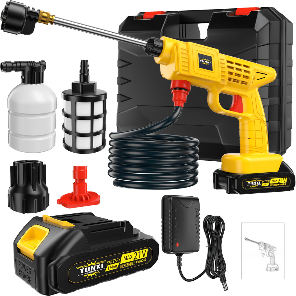 2026 New Portable Household Lithium-ion High-pressure Water Gun, High-pressure Cleaning Machine, Ergonomically Designed Grip, Suitable for Outdoor Vehicle Cleaning and Watering Operations, Courtyard Maintenance