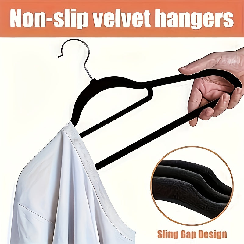 Velvet Hangers 20 & 50-Pack with 360° Rotating Hooks – Non-Slip Felt Coated, Space-Saving Closet Organizer for Coats, Pants & Suits | Heavy-Duty Wardrobe Storage Solution | ShopVora CA