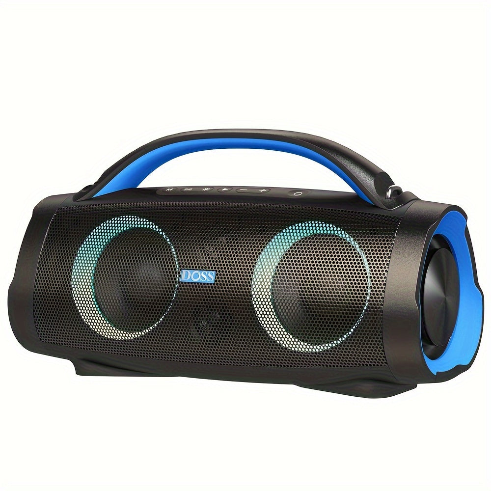 Outdoor Bluetooth Speaker 100W DOSS IPX6 Waterproof Portable Party Speaker with LED Lights – Bluetooth 5.3, 20H Playtime, 10400mAh Power Bank for Camping Beach BBQ | ShopVora CA
