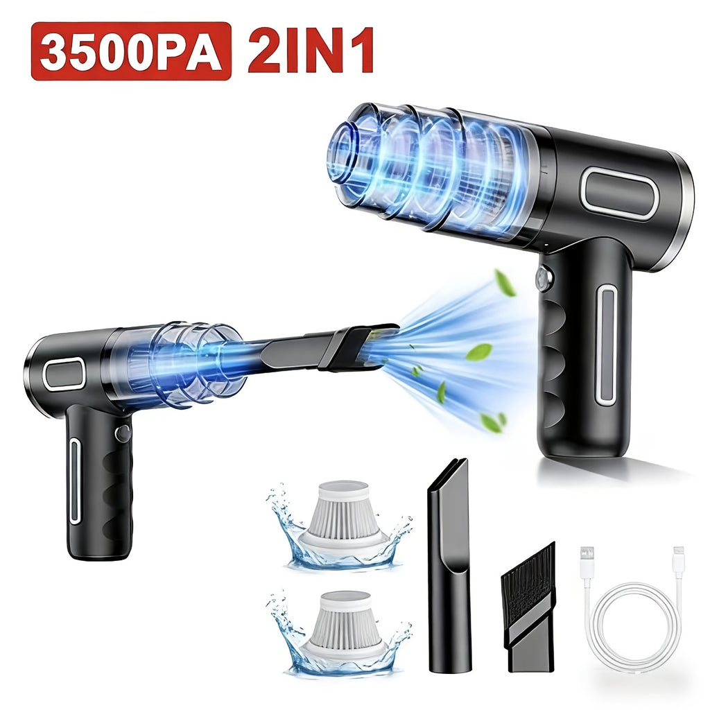 Upgraded Version, Portable Cordless Handheld Vacuum Cleaner, Cyclone Suction Wireless Vacuum. Rechargeable Strong Suction Vacuum Suitable for Cars/Offices/Homes