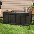 82 Gallon Deck Box Lockable Waterproof Resin – Outdoor Storage Bench for Patio, Garden, Pool & Backyard, UV Resistant, Doubles as Seating, 4 Colours, Easy Assembly Canada