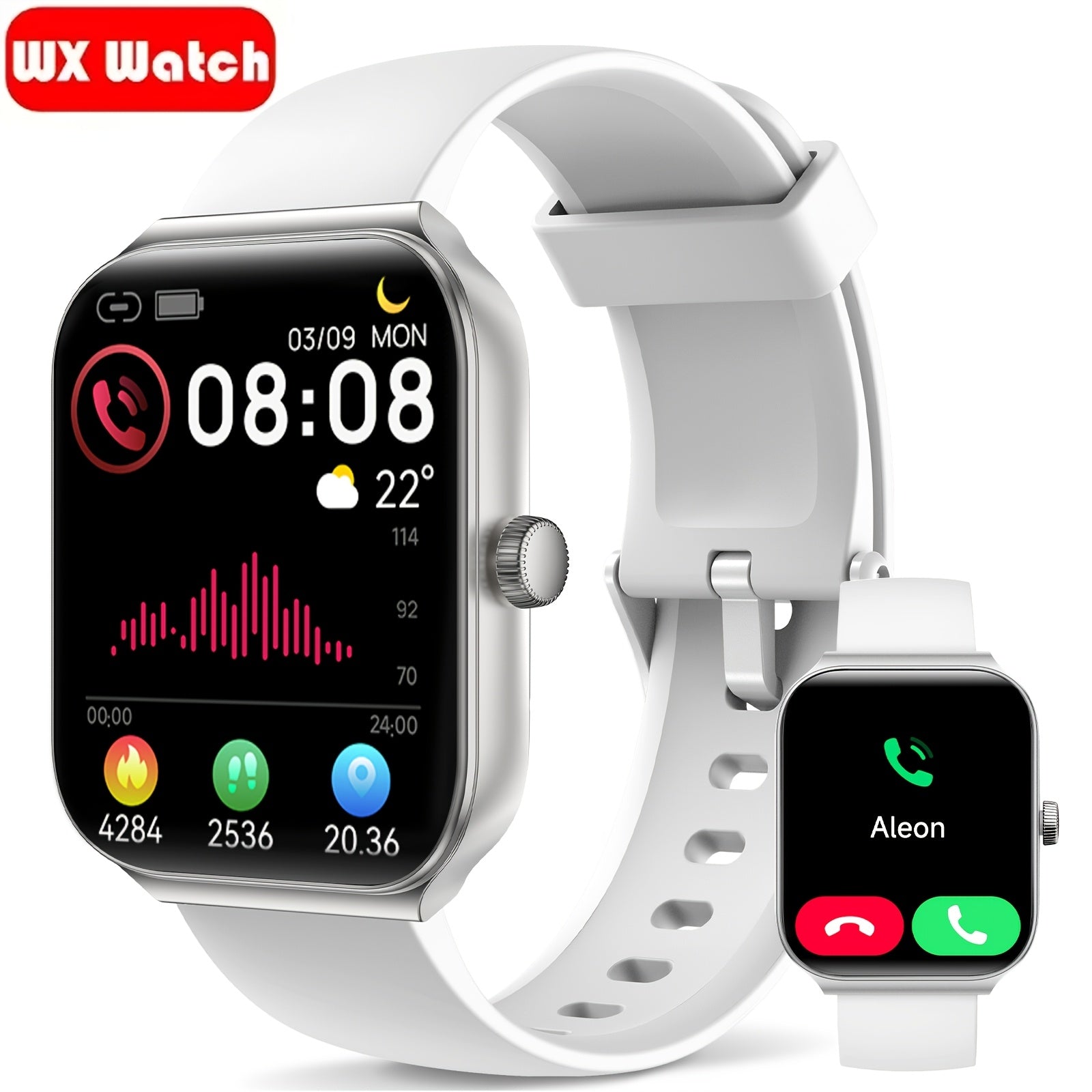 Smart Watch with Alexa & Wireless Calling – 1.83" Full Touch Screen, 105+ Sports Modes, 24/7 Health Sleep Tracker, Phone Finder, Remote Camera, Long Battery – Android & iPhone Canada