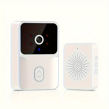 Smart HD Video Doorbell Camera with Built-In Battery, Night Vision, Voice Change, 2-Way Audio, Photo & Recording, WiFi Rechargeable Security Doorbell – No Wiring Needed for Canadian Homes