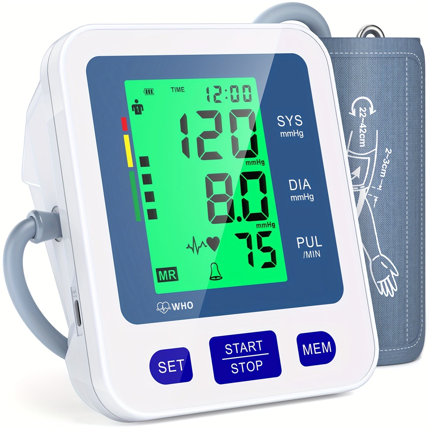 Upper Arm Blood Pressure Monitor Automatic with Heart Rate Detection – Dual User Mode, 240 Memory, Adjustable Cuff up to 16.5", Batteries Included, Accurate BP Machine for Home & Travel Canada