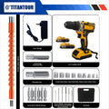 Industrial Drill Set: Purple (1B1C) OR Yellow (2B1C) | 12V Brushless Motor | 18+1 Precision Torque | 3/8" Metal Chuck | Line Maintenance/Steel Work | Long Runtime + Quick Swap