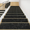 Stair Treads for Wooden Steps 15pcs 8"x30" Non-Slip Grey Pads with Self-Adhesive Backing, Peel And Stick Stair Treads, Premium Quality Polyester Washable Pads for Enhanced Indoor Stairs Safety