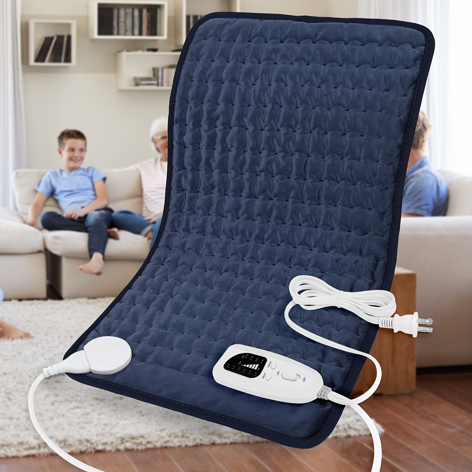 Heating Pad for Back 24"x12" – 6 Heat Settings, Auto Shut-Off, Machine Washable, Fast Heating Electric Pad for Neck, Shoulder, Abdomen & Legs, Dry & Moist Heat Therapy | ShopVora CA