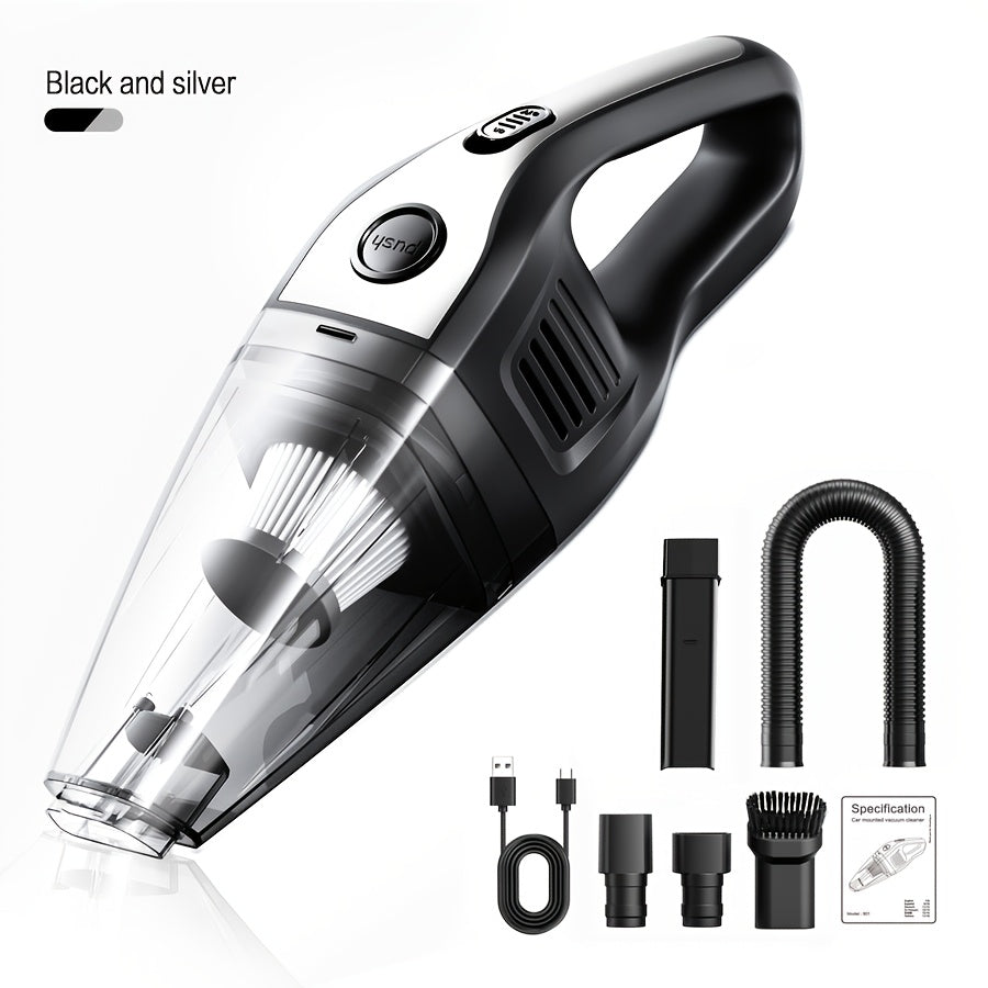 Wireless Handheld Vacuum Cleaner Portable USB Rechargeable Mini Vacuum with Powerful Suction & Multiple Attachments – Car, Home & Office