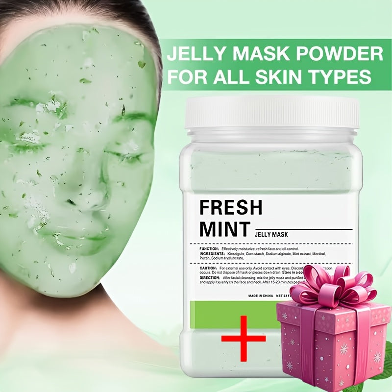 Jelly Mask Powder 650g Super Large – Hyaluronic Acid, Collagen, Vitamin C, Rose & Tea Tree – Moisturizing Firming Facial Mask for Spa & Home Skincare, Perfect Beauty Gift