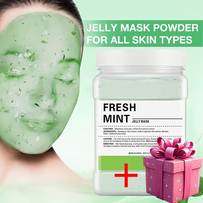 Jelly Mask Powder 650g Super Large – Hyaluronic Acid, Collagen, Vitamin C, Rose & Tea Tree – Moisturizing Firming Facial Mask for Spa & Home Skincare, Perfect Beauty Gift