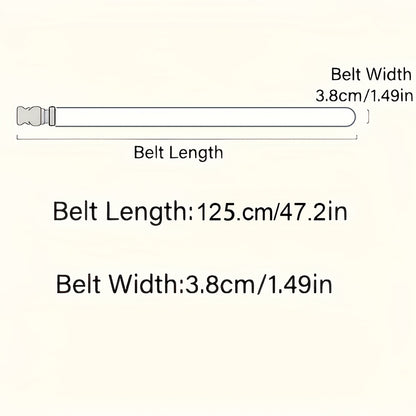 2-Pack Men's Adjustable Belts - Durable PP Material with Embossed Design, Versatile Casual Belts for Daily Wear, Outdoor Sports & Training