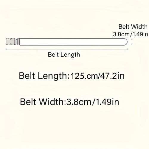 2-Pack Men's Adjustable Belts - Durable PP Material with Embossed Design, Versatile Casual Belts for Daily Wear, Outdoor Sports & Training