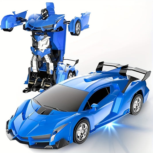 Transforming Car Robot Toy, Car Toy, 1:18 Scale 360° Rotating Drifting, One-Button Deformation, Toys Suitable for Kids Over, Educational Toys, Day Gift, Birthday Gift