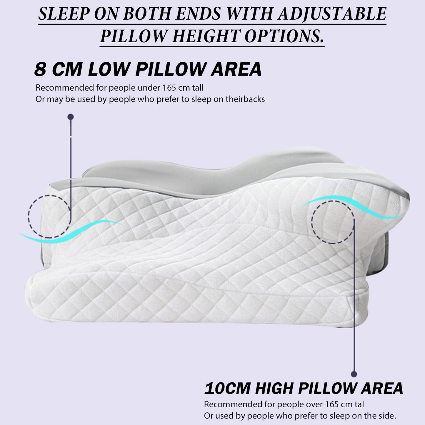Memory Foam Cervical Neck Pillow Butterfly Shaped Orthopedic Slow Rebound, Ergonomic Neck Support for Back Side Stomach Sleepers – Neck & Shoulder Pain Relief Pillow