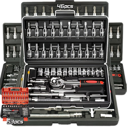 Portable Car & Bicycle Repair Ratchet Tool Set – Multipurpose Ratchet Torque Wrench & Screwdriver Kit for Auto Maintenance, Vehicle & Bike Repairs, Ideal Gift for Mechanics & DIY Enthusiasts
