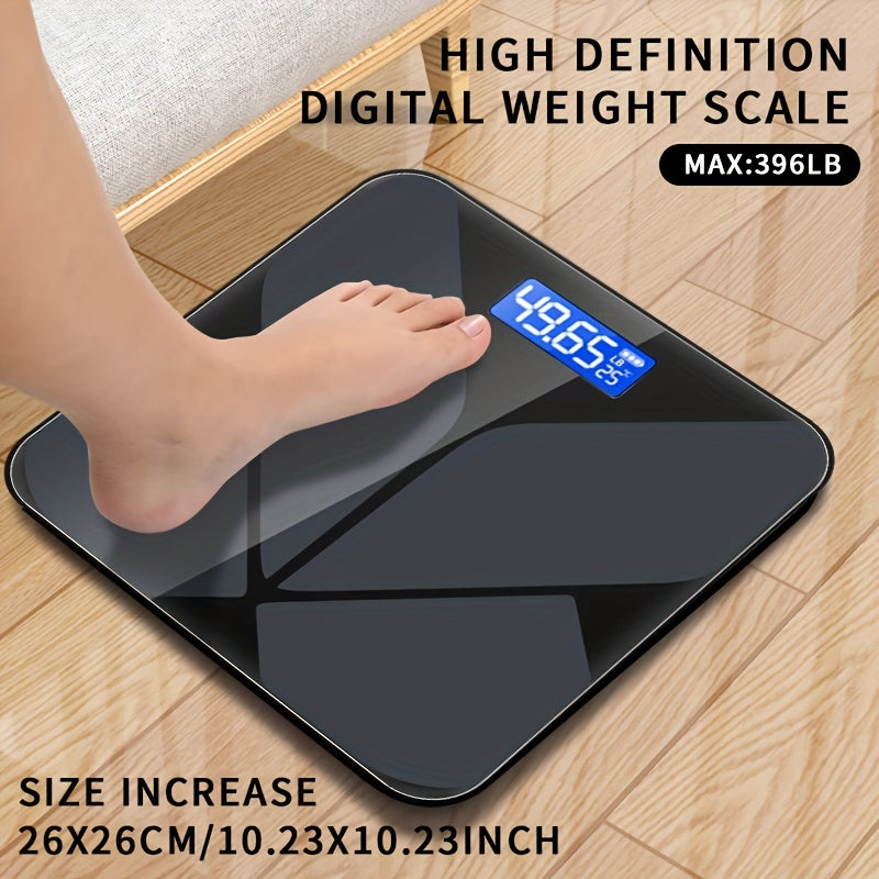390 Pound High Capacity Bathroom Digital Weight Scale – Extra Wide Platform, Backlit LCD Display, Accurate & Easy to Read Electronic Weighing Machine
