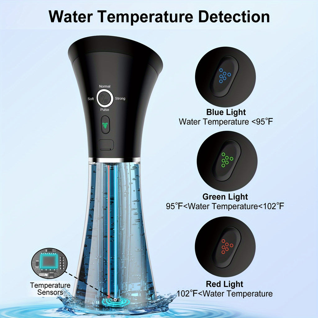 Electric Ear Wax Removal System, Water Powered Ear Cleaning Tool with Irrigation Flusher, 6 Tips, 4 Pressure Settings - Safe & Effective for Ear Wax Buildup Flushing And Cleaning - IPX7 Halloween Gifts for Women/men/Friends, 2026 New Year Promotion