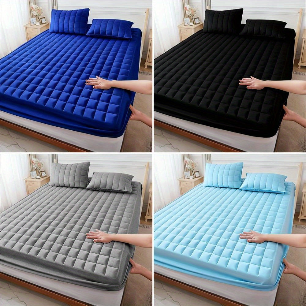 1pc 1pcs Cooling Mattress Protector with Deep Pocket (Suitable for 9-15" Beds) - Soft Quilted Bed, -Regulating, Fits Most Mattresses for s,, for all-Season Use, Minimalist