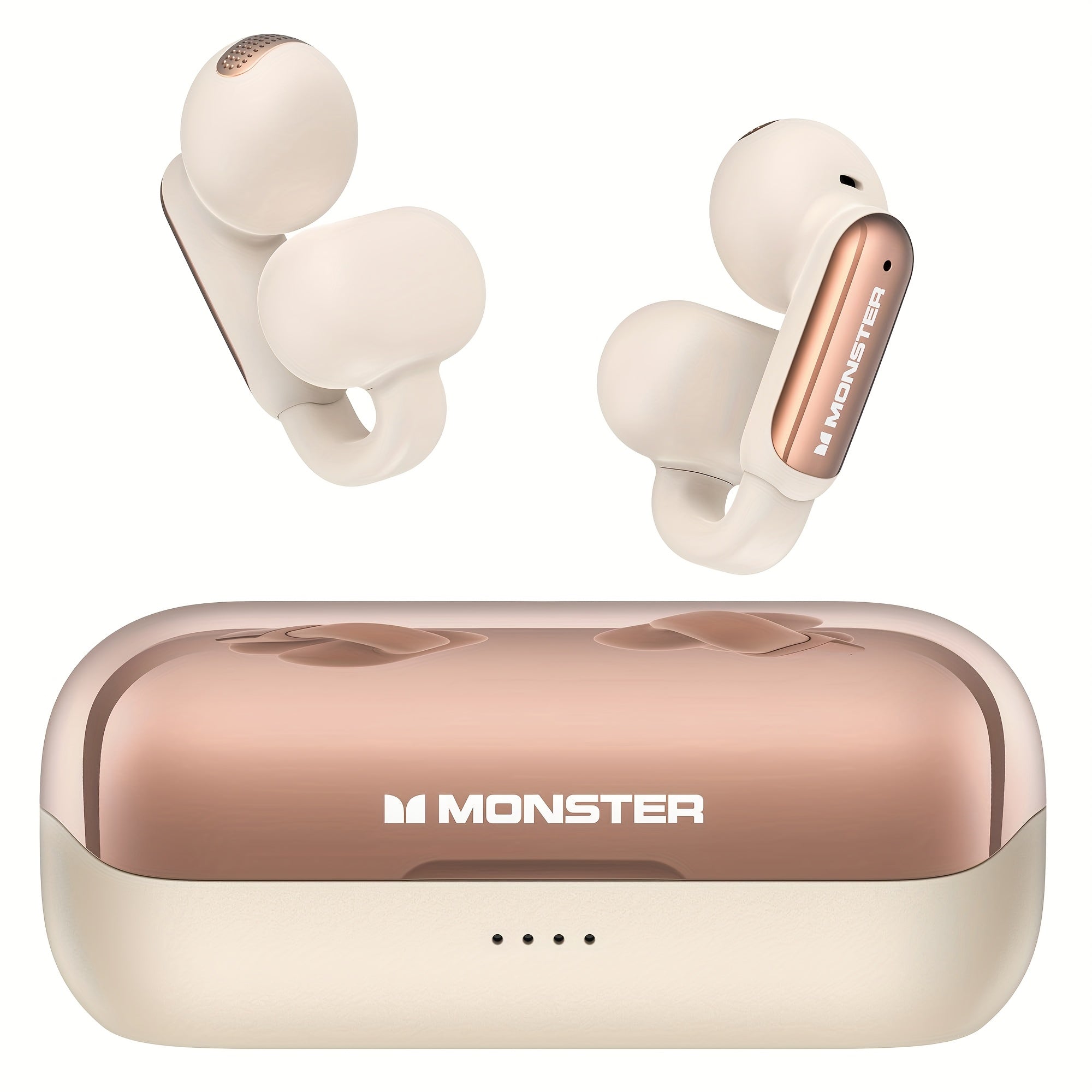 Monster Open-Ear Wireless Headphones with Spatial Sound – Touch Control, USB-C Charging, Compatible with PS5/PS4/Switch & iPhone, for Gaming, Music & Calls | ShopVora CA