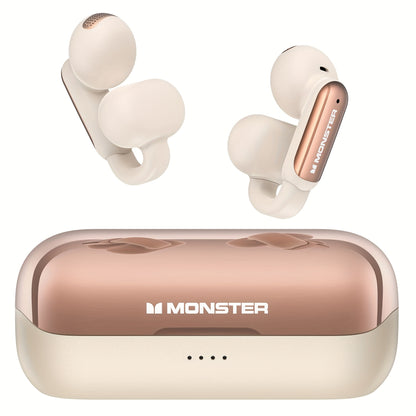 Monster Open-Ear Wireless Headphones with Spatial Sound – Touch Control, USB-C Charging, Compatible with PS5/PS4/Switch & iPhone, for Gaming, Music & Calls | ShopVora CA