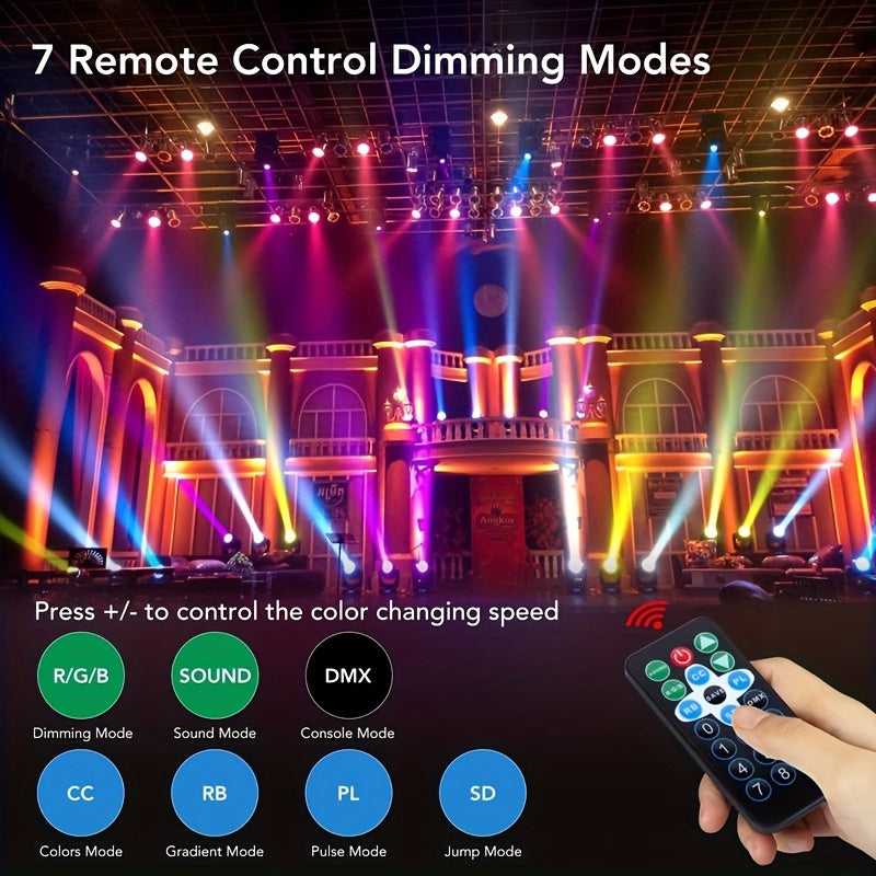 6/4/2 Pack, Flower Dance 36LEDs New Designed Stage Lights DJ Par Light Party Lights Uplights with Sound Activated Remote DMX Control for Disco Dance Wedding Club Christmas New Year Birthday Music Party Stage Lighting