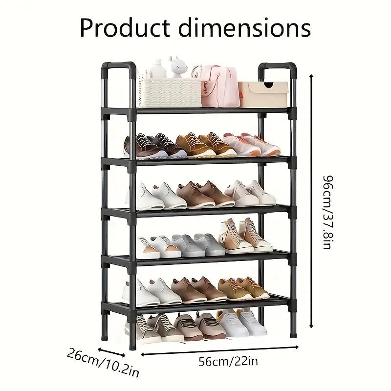 Entryway Shoe Rack Organizer – Multi-Layer Shoe Cabinet, Freestanding Multifunctional Storage Shelf for Hallway Bedroom Closet