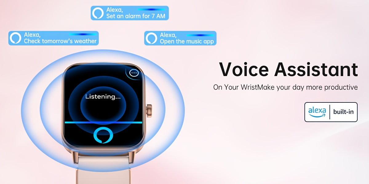 1.83" Full Touch Screen Smart Watch With Alexa For Women Men, Wireless Call, 105+ Sports Modes, 24/7 Health & Sleep Tracker, Comfort Breathable Strap, Long Battery Life, Phone Finder & Remote Camera For Android & iPhone, Practical Gifts For Holidays