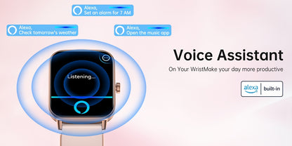 Smart Watch with Alexa & Wireless Calling – 1.83" Full Touch Screen, 105+ Sports Modes, 24/7 Health Sleep Tracker, Phone Finder, Remote Camera, Long Battery – Android & iPhone Canada
