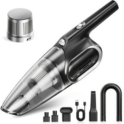 Handheld Vacuum Cleaner 6800PA Strong Suction 2000mAh Cordless, Low Noise, Multi-Attachment – Car Interior, Home & Pet Hair Cleaning, Pink Gift for Women & Girls