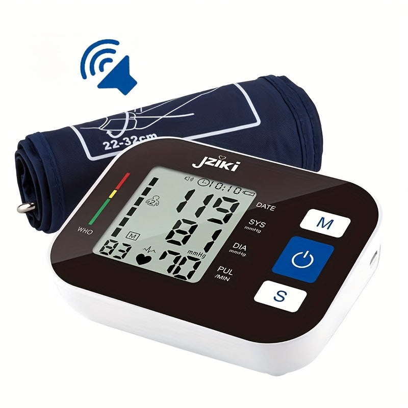 Upper Arm Blood Pressure Monitor with Voice Broadcast – 2-User 198 Memory, Backlit Display, USB & Battery, Pregnancy & Family Home BP Monitor Canada