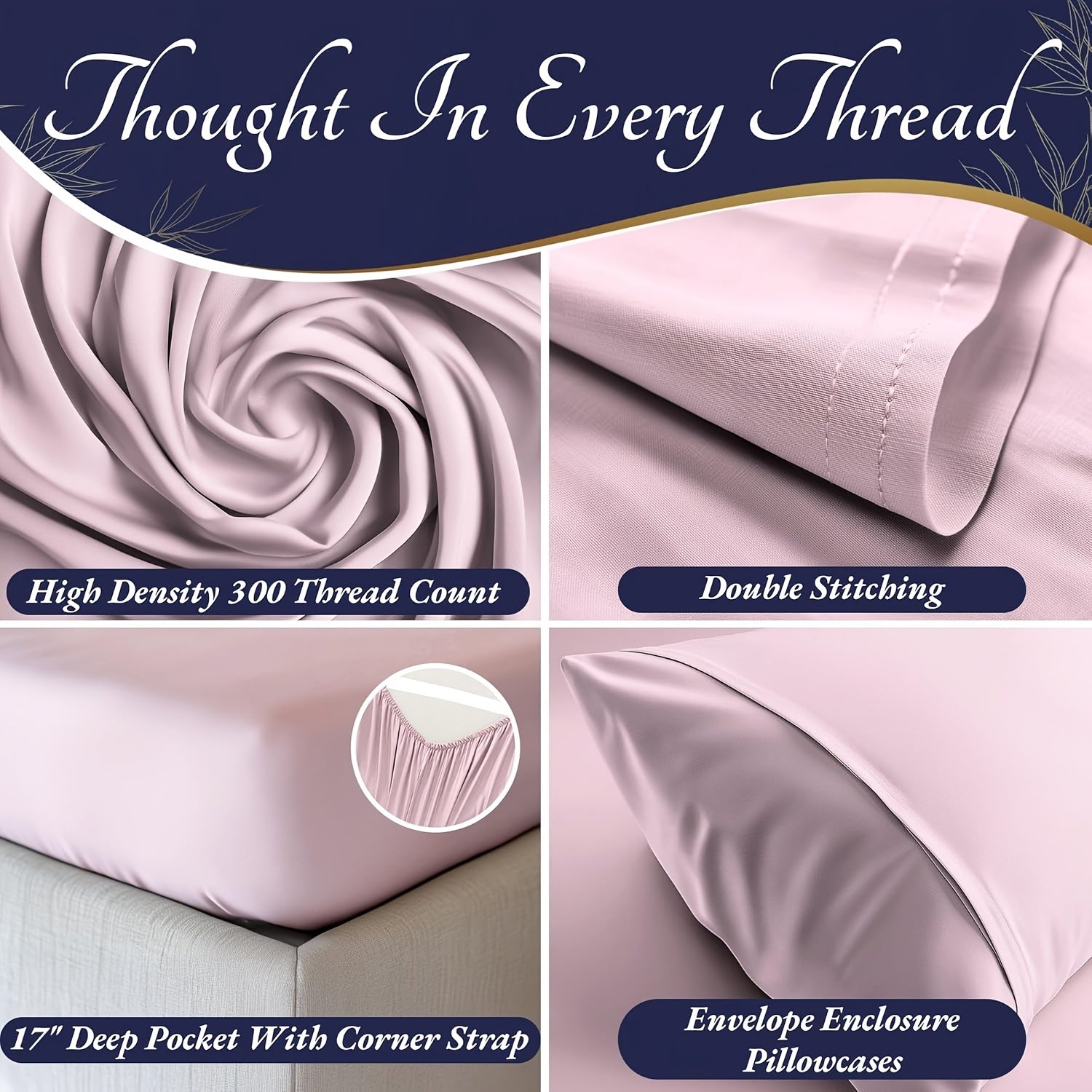 Bedding Sheet & Pillowcase Sets Cooling Bed Sheets King Set - Luxurious & Ultra-Soft King/Kids Size Cooling Sheets for Hot Sleepers - Comfortable & Cool Bamboo Viscose Sheets Deep Pockets for Bedroom Children's Room