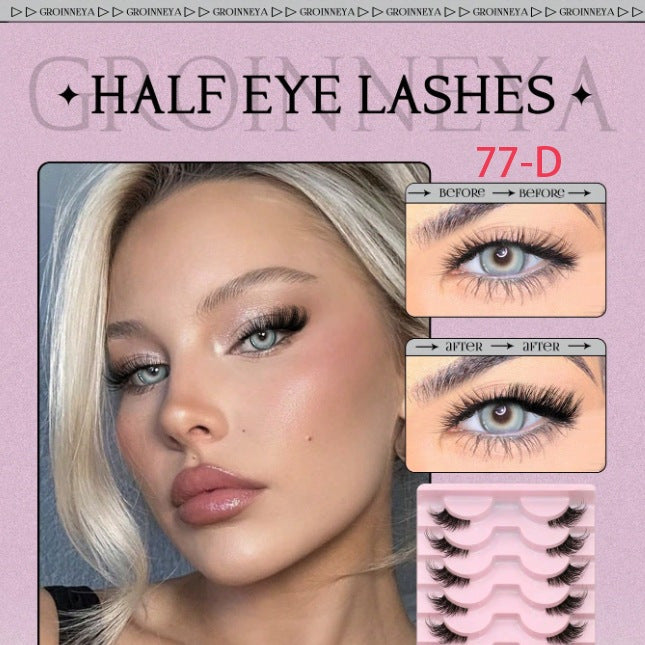 Glue-Free Reusable 3D False Eyelashes - Heartbeat Magnetic-Style Self-Adhesive Lashes, Invisible Natural Big Eye Effect, Long-Lasting Comfortable Wear for Daily Use, Parties & Gifting