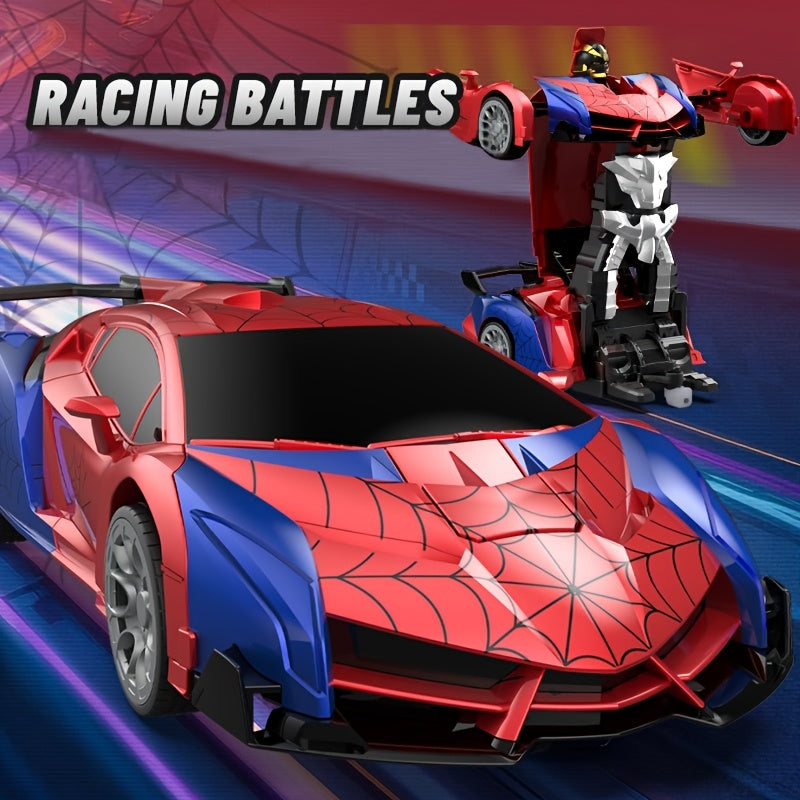 Transforming Car Robot, One-Button Deformation Toy Car, 1:18 Scale 360° Rotating Drifting, Toys Suitable for Kids Over 3 Years Old, Educational Toys, Children's Day Gift, Birthday Gift
