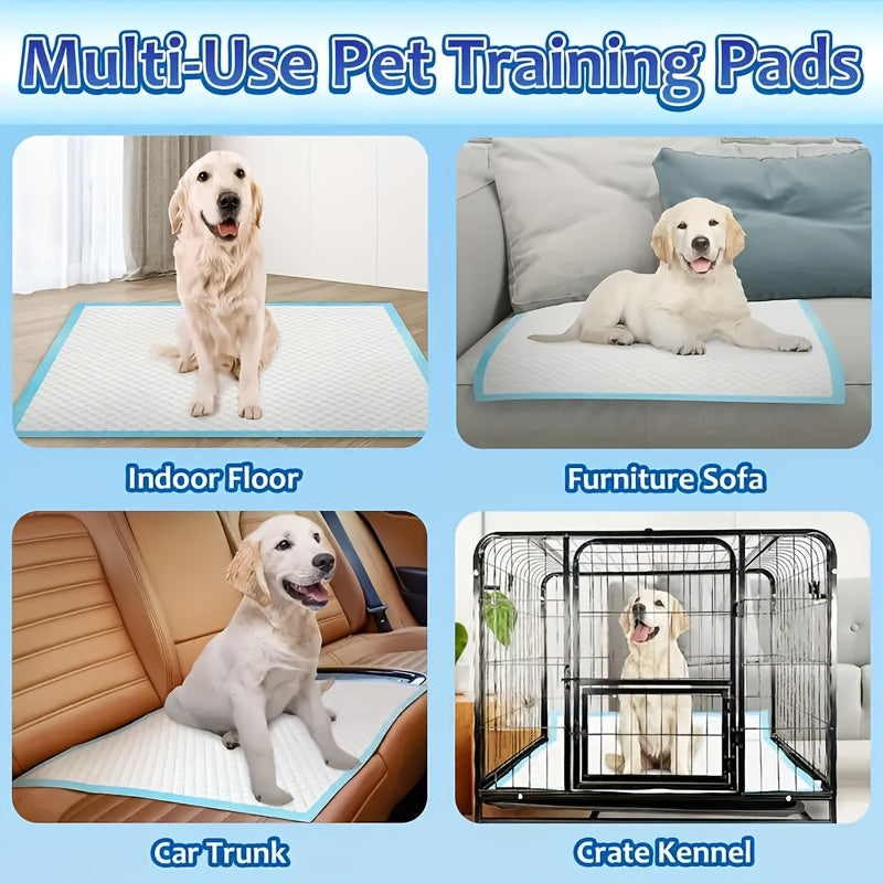 XXXXL Dog Pee Pads Super Absorbent Leak-Proof 34"x28" – Odor-Control Disposable Puppy Potty Training Pads for Dogs, Cats & Pets, Multi-Pack
