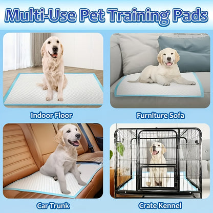 XXXXL Dog Pee Pads Super Absorbent Leak-Proof 34"x28" – Odor-Control Disposable Puppy Potty Training Pads for Dogs, Cats & Pets, Multi-Pack