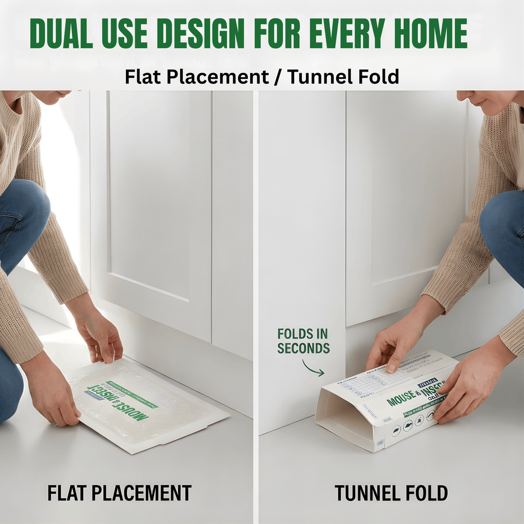 15 / 50 / 100 Mice Traps | Sticky Traps| Mouse Traps | Mouse Sticky Traps | Insect Traps| Foldable Adhesive Capture Boards for Indoor Monitoring | Unscented | No Chemicals | Flat or Tunnel Use