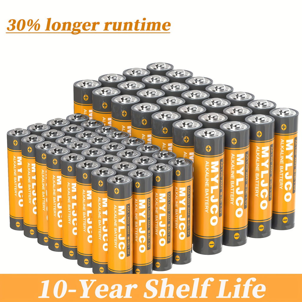 48/24/16/8-Pack AA And AAA Alkaline Batteries, 1.5V Durable Batteries, Suitable for Household And Office Equipment, with An Extended Shelf Life! Combinations Of AA And Three AAA Batteries, Ideal for Easter Decorations