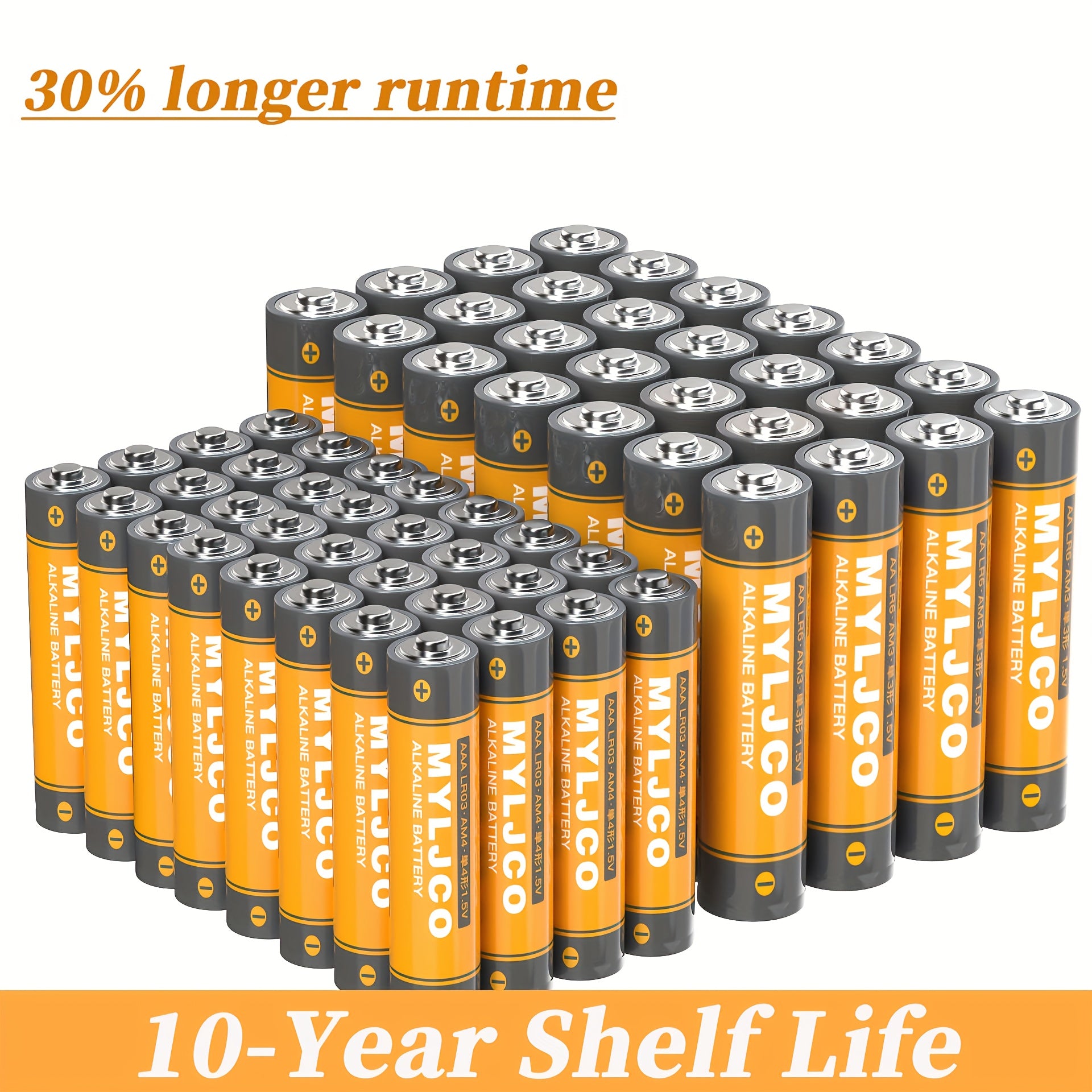 48/24/16/8-Pack AA And AAA Alkaline Batteries, 1.5V Durable Batteries, Suitable for Household And Office Equipment, with An Extended Shelf Life! Combinations Of AA And Three AAA Batteries, Ideal for Easter Decorations