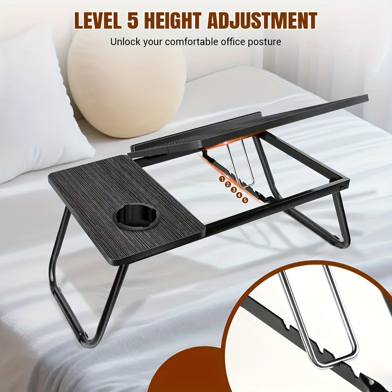 Portable Foldable Laptop Bed Desk, Multifunctional Tray Rack, Movable Office Desk - Study Desk, Suitable for Eating And Reading On Beds, Sofas, And Floors, No Assembly Required, Perfect Holiday Gift
