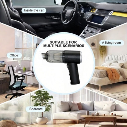 Mini Wireless Rechargeable Handheld Vacuum Cleaner for Car, Home & Office — 7Kpa Suction, Anti-Tangle, Crevice Tool, Low Noise 40dB, Keyboard & Desk Cleaning, Gift Idea