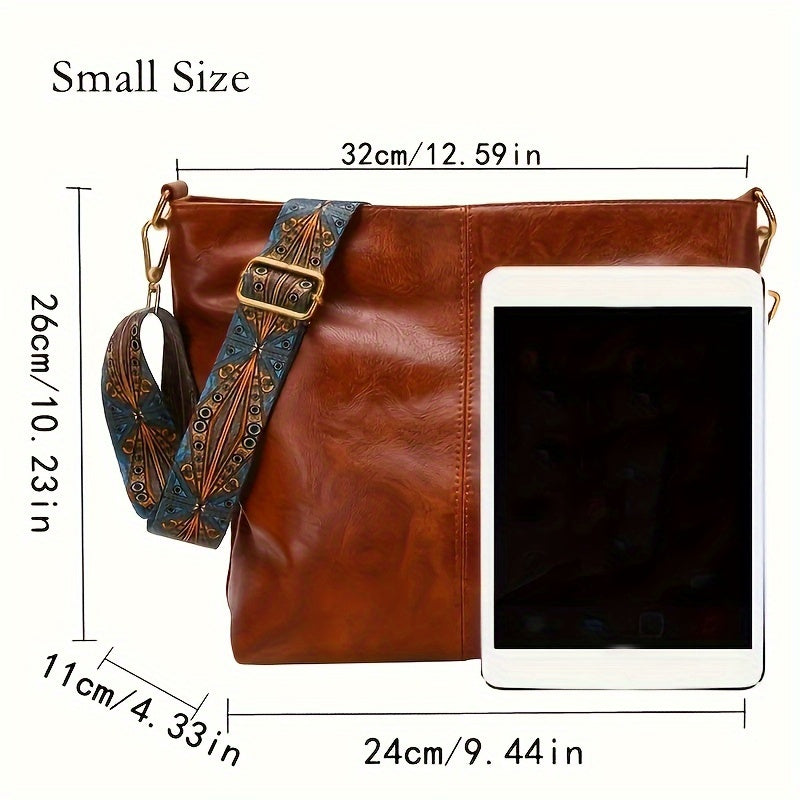 This year's popular bags for women: large-capacity new style fashionable wide-band messenger bags, niche popular tote bags