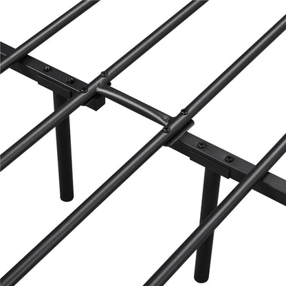 Metal Platform Bed Frame Twin Full Queen with Arrow Headboard Footboard No Box Spring Needed Underbed Storage - ALDEN DESIGN Minimalist Bed, White Black, Canada