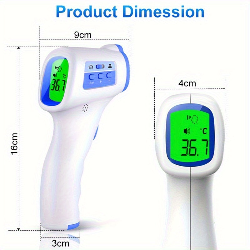 Non-Touch Forehead Thermometer 3-in-1 Mode, Digital Infrared Thermometer for Adults & Babies with 3-Color Backlight Fever Alarm Silent & Memory Mode, Fast Accurate Home Medical Travel Thermometer